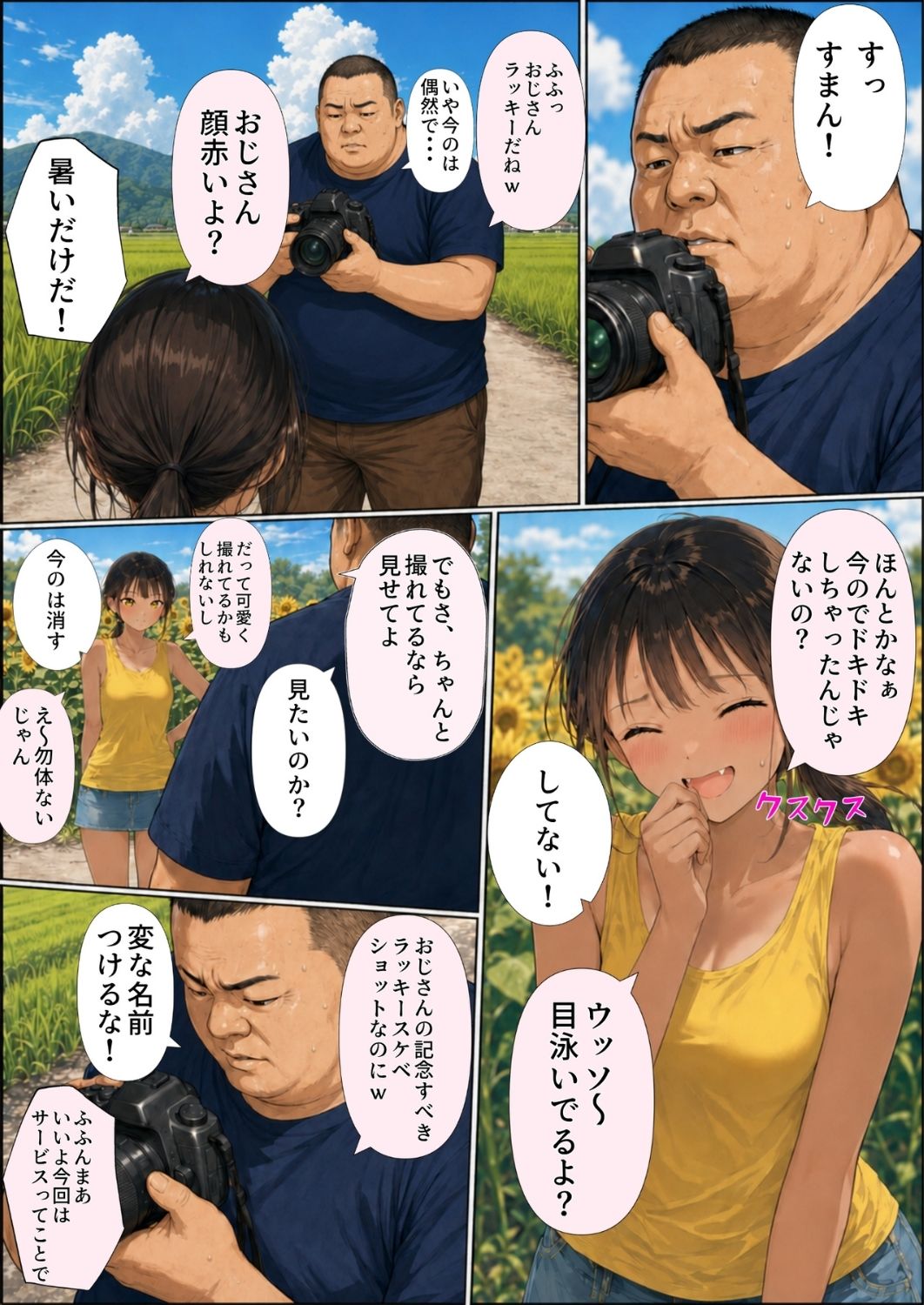 【ヒナと種付け夏休み】田舎に移住したら近所の褐色村娘と汗だくで・・・｜竿役が種付けおじさんじゃないとヌケないんだが・・・ サンプル画像 4