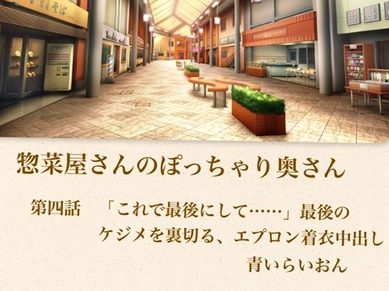 【官能小説】惣菜屋さんのぽっちゃり奥さん  第四話  「これで最後にして……」最後のケジメを裏切る、エプロン着衣中出し｜青いらいおん