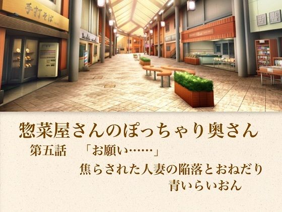 【官能小説】惣菜屋さんのぽっちゃり奥さん  第五話  「お願い……」焦らされた人妻の陥落とおねだり｜青いらいおん