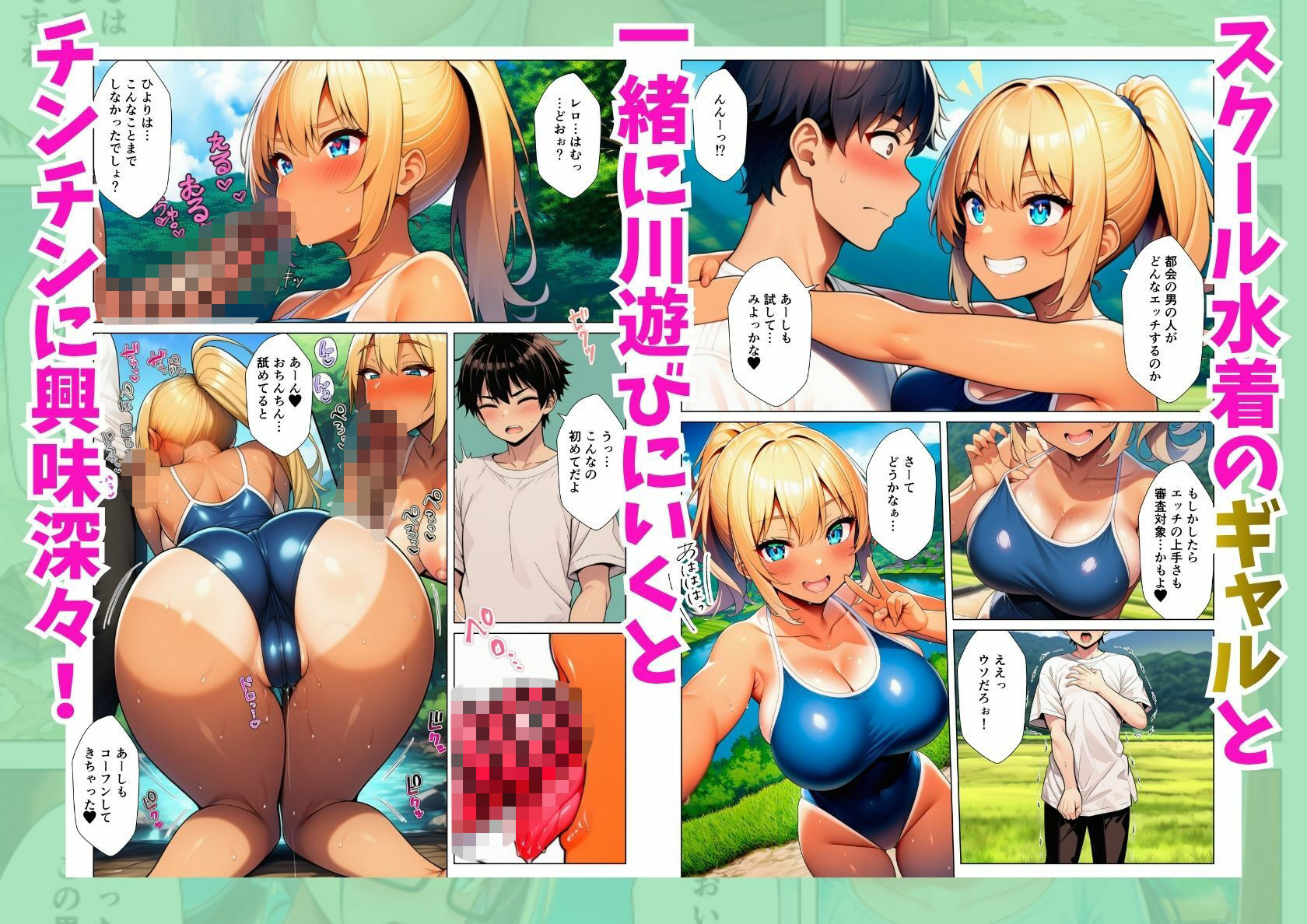 ド田舎にお試し移住したら女子校生が専属性処理係で淫乱ハーレム｜シコリの森 サンプル画像 4