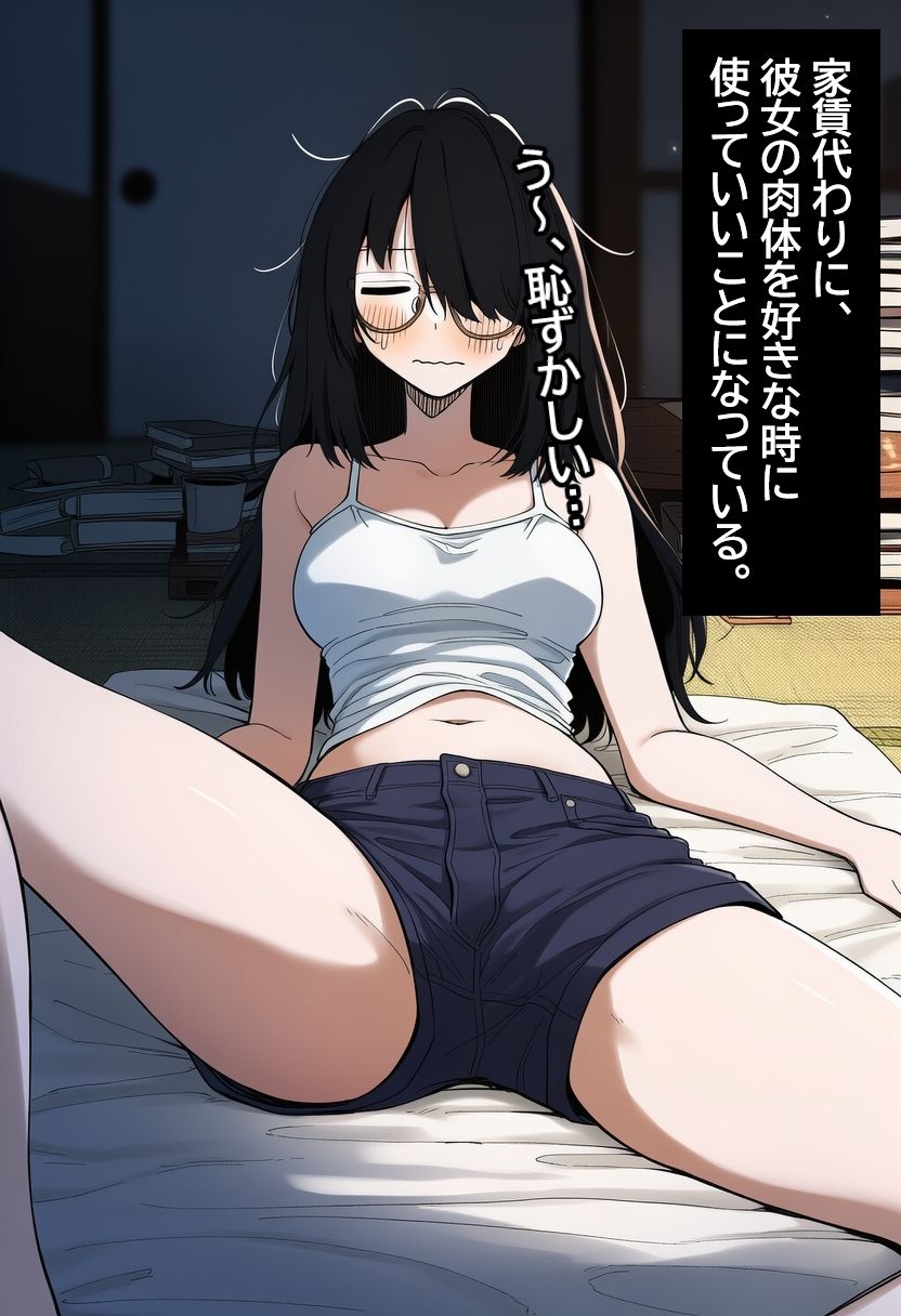 陰キャ眼鏡女を孕ませる。|ハラメウメ サンプル画像 4