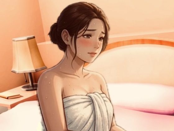 【官能小説】無防備な隣のぽっちゃり奥さん  第三話  「お豆はダメぇ……っ」恥じらう奥さんにダイチュキホールド中出し｜青いらいおん