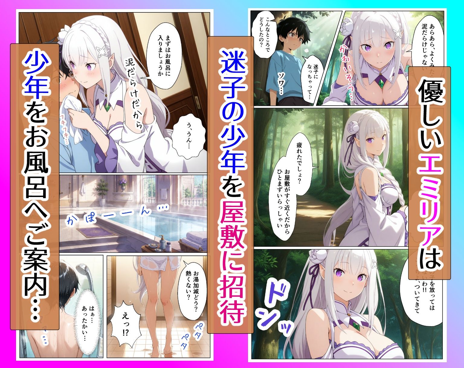 森で迷った僕を拾ったのはエ〇リアとレ〇でした〜屋敷で始まる種付け三昧の夏休み〜｜てんてんそふと サンプル画像 2