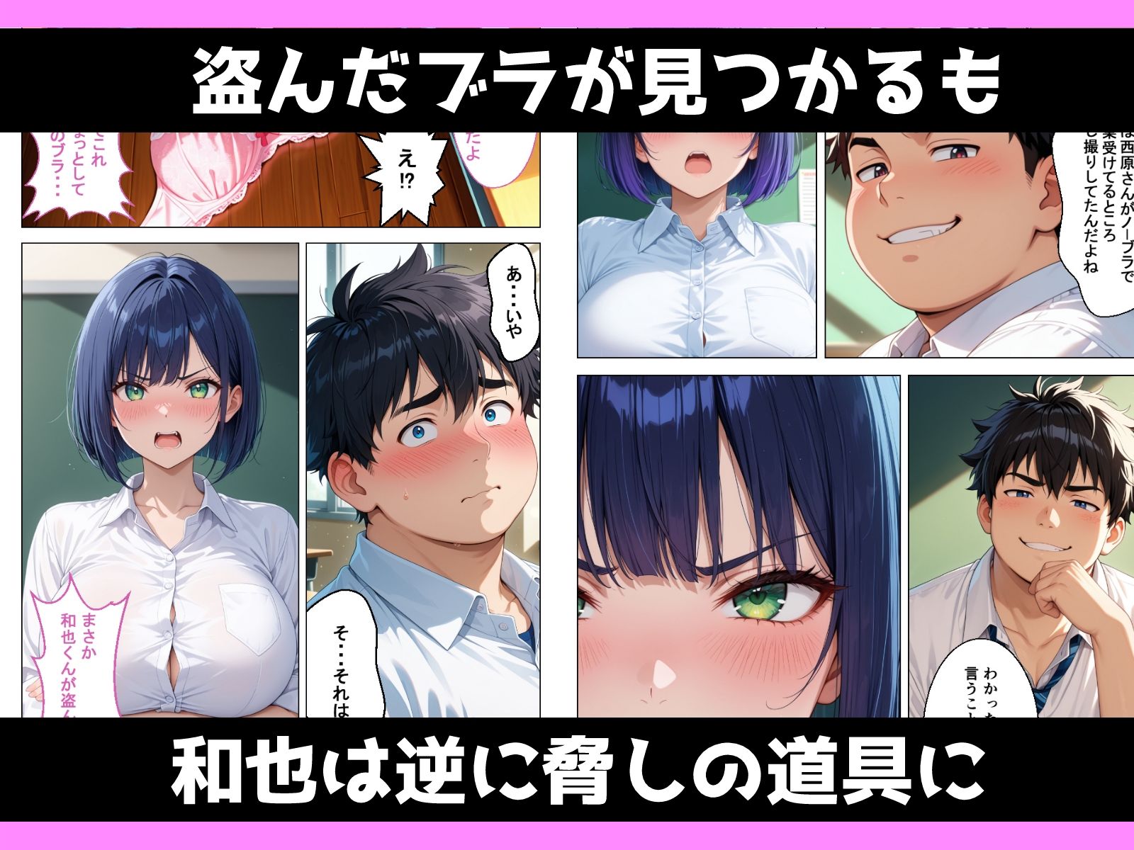 地味陰キャエリート巨乳がノーブラばれてメス堕ちさせられる話｜おかずづくり サンプル画像 5