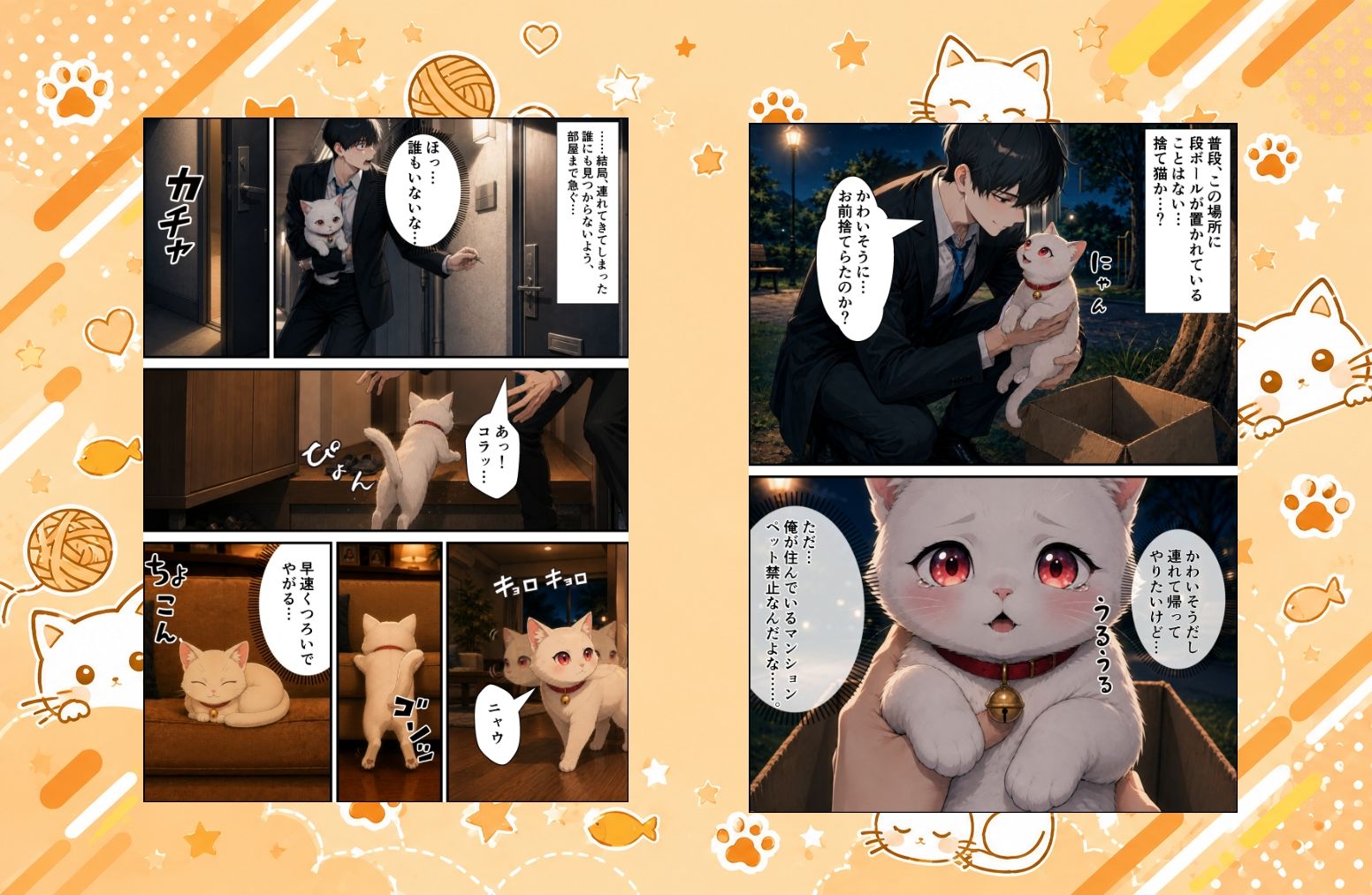 拾われた猫はご主人様に恩返しがしたい|愛罠(ai_wanna_) サンプル画像 2
