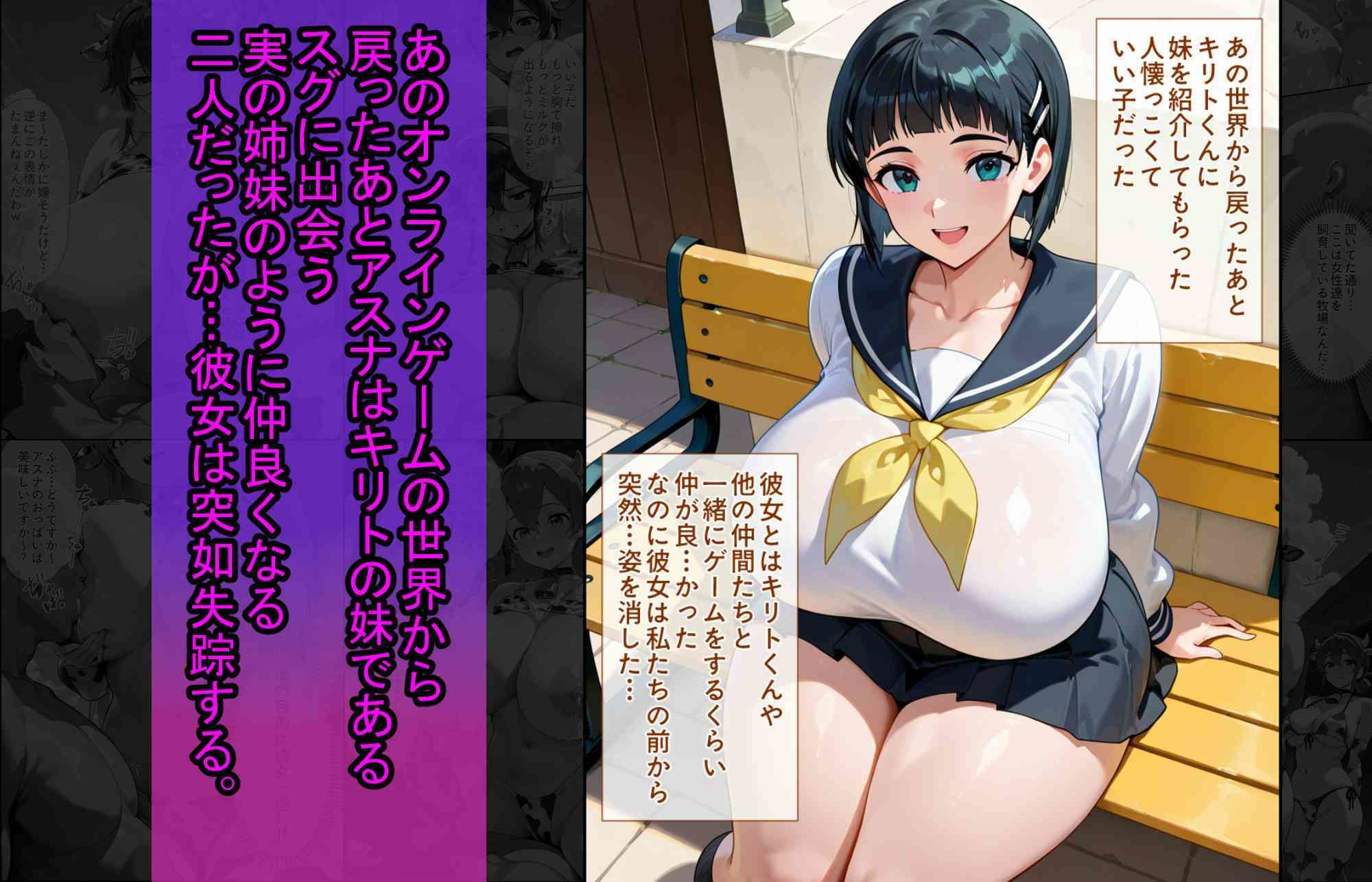 爆乳J●  シノンちゃんが巨根おじさんに寝取られる  話2｜蜜壺レストラン サンプル画像 3