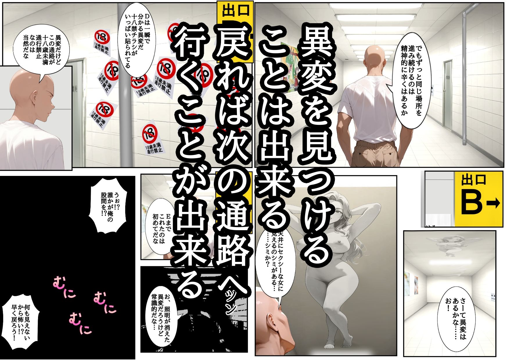 H番出口 見つけた異変がエロ過ぎて戻れない2｜第日研 サンプル画像 2
