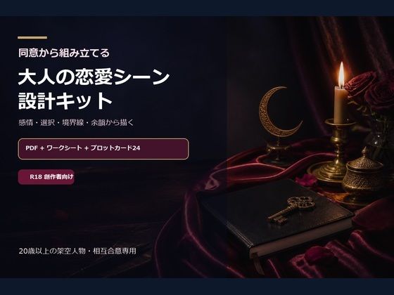 成人向け創作者用 同意から組み立てる 大人の恋愛シーン設計キット｜MRL