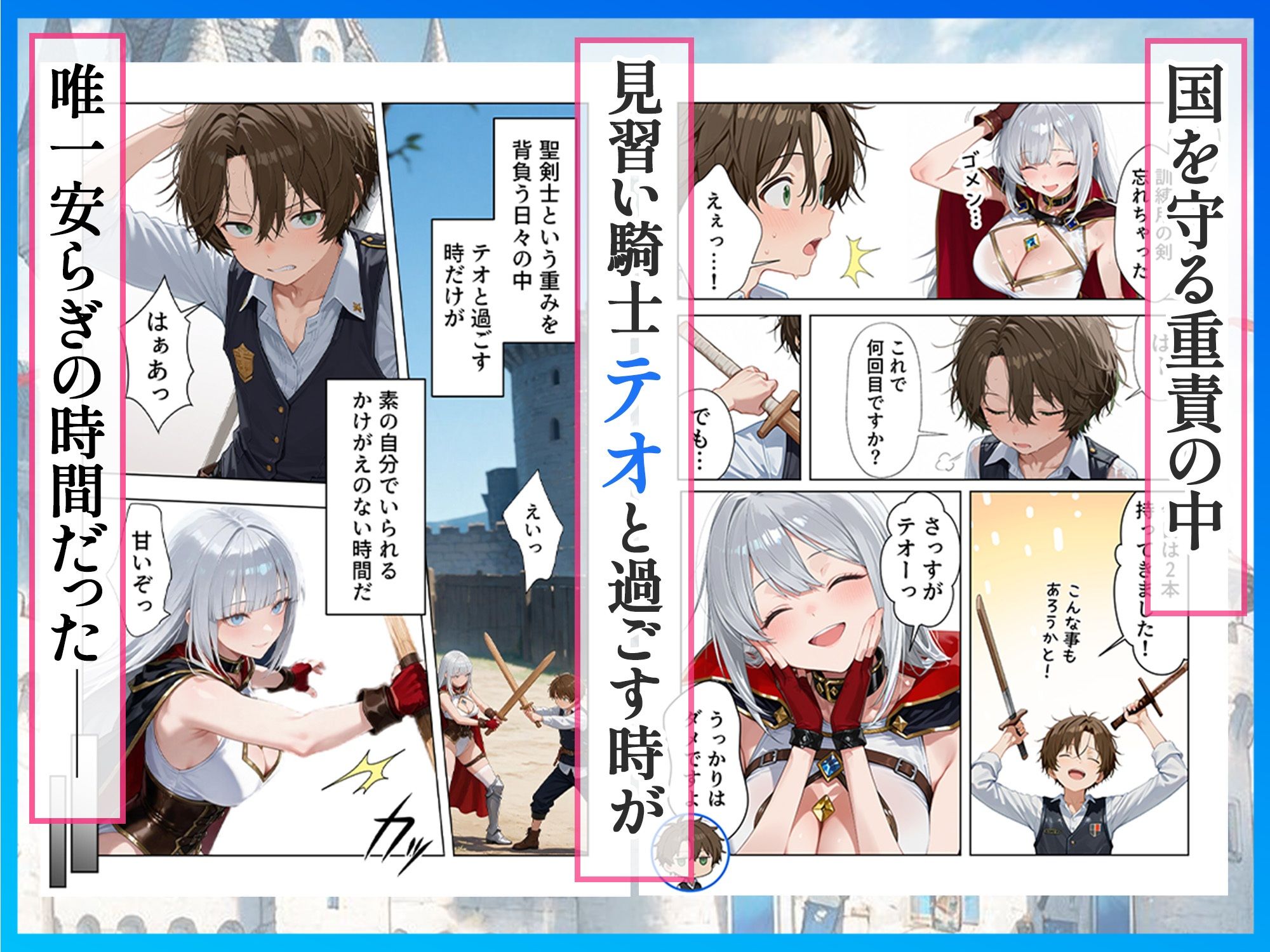 聖剣士エリシア 寝取られた憧れの想い人|だぶるクリっく サンプル画像 2