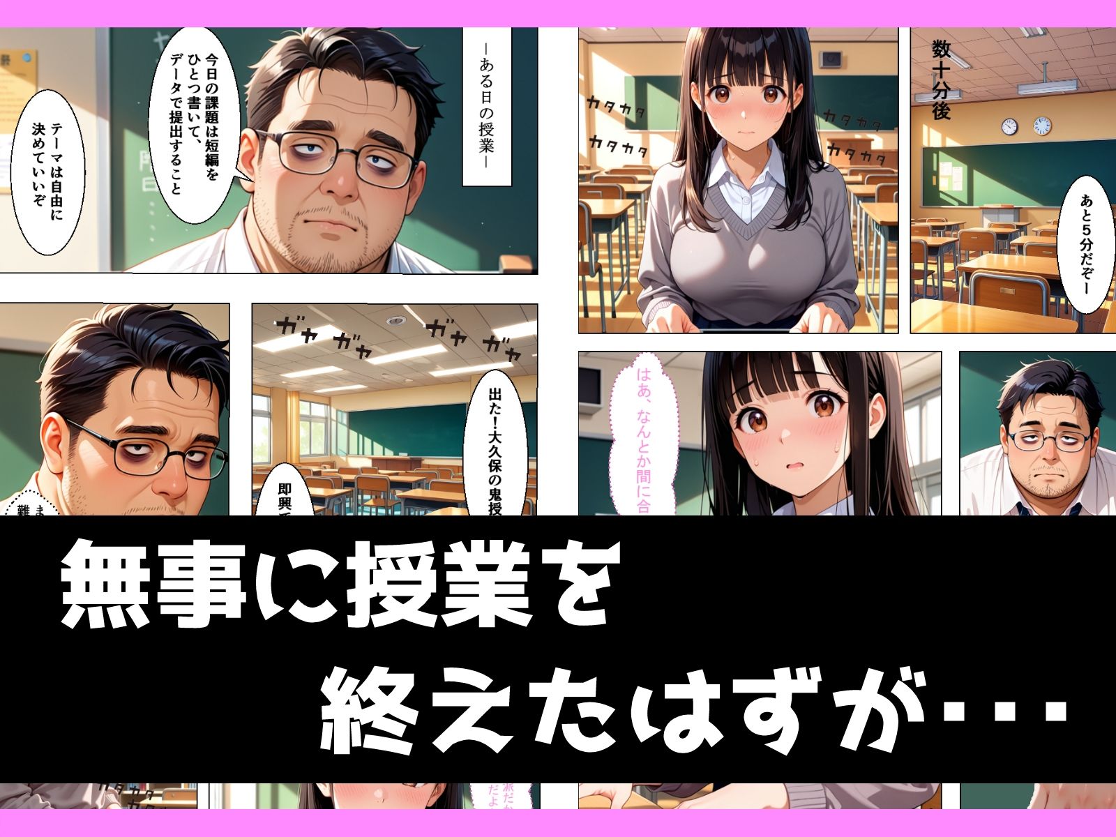 地味むっつり文学巨乳少女が官能小説を提出してしまい性奴●にさせられる話｜おかずづくり サンプル画像 3