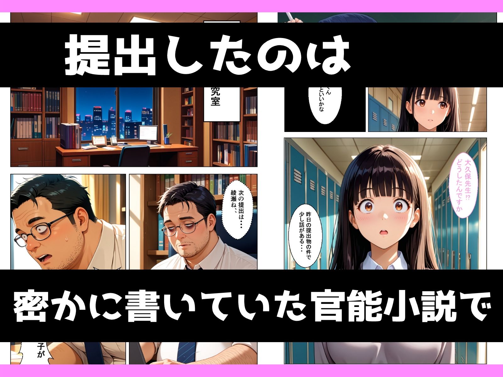 地味むっつり文学巨乳少女が官能小説を提出してしまい性奴●にさせられる話｜おかずづくり サンプル画像 4