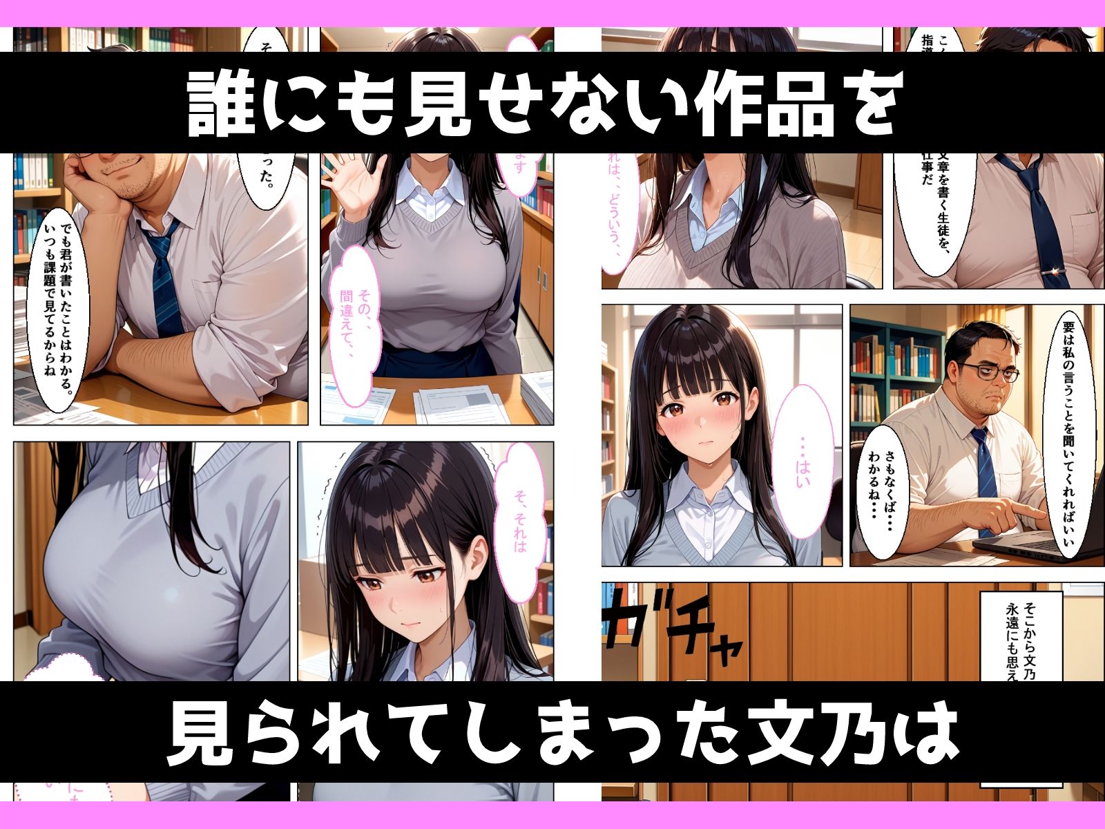 地味むっつり文学巨乳少女が官能小説を提出してしまい性奴●にさせられる話｜おかずづくり サンプル画像 5