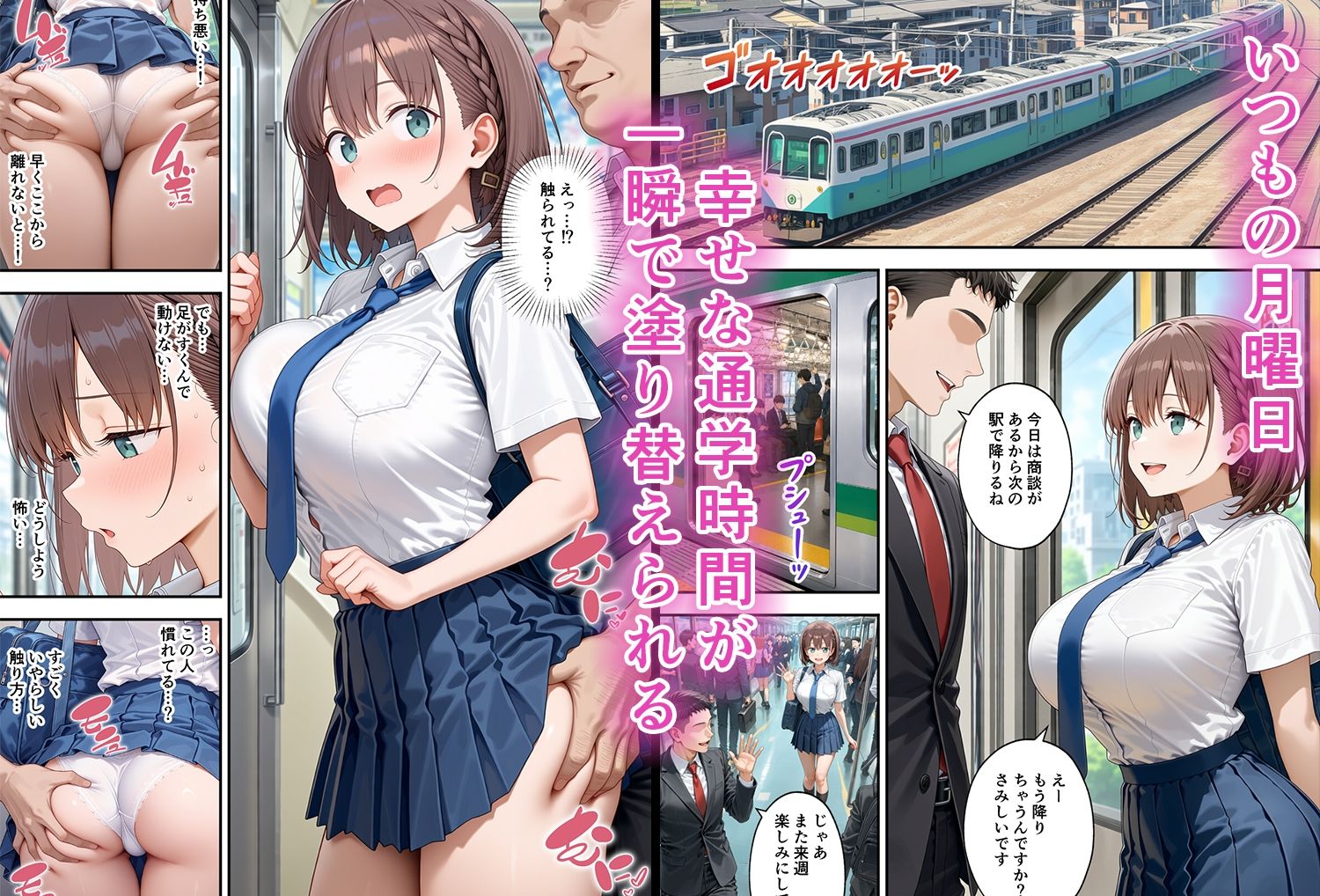 たわわ女子、痴●に堕とされ寝取られる｜ぶるーと