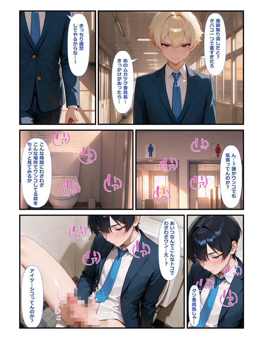 風紀委員長の俺は不良の肉便器〜完全雌堕ちする元優等生〜｜BLUEMOON NOVEL サンプル画像 2