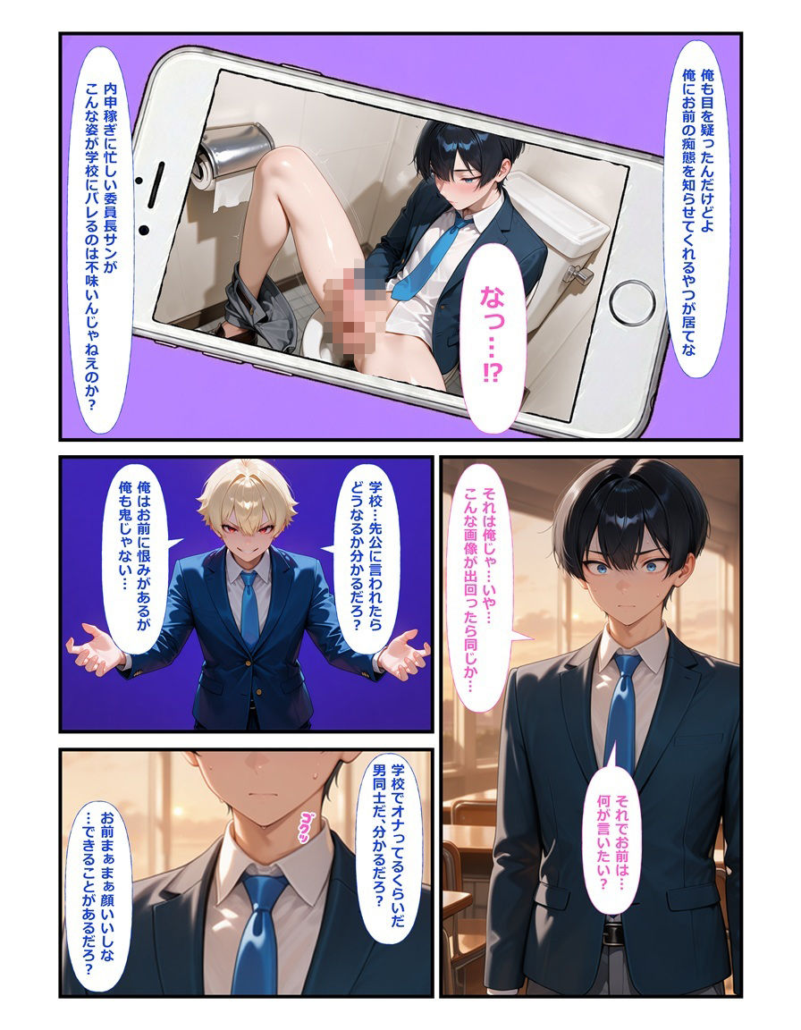 風紀委員長の俺は不良の肉便器〜完全雌堕ちする元優等生〜｜BLUEMOON NOVEL サンプル画像 4