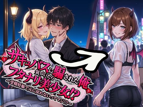 サキュバスに騙された俺気づいたらフタナリ美少女！？〜受精妊娠で元に戻れないってマジ！？〜｜肉巻きだんご