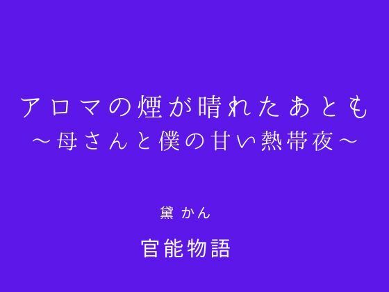 アロマの煙が晴れたあとも 〜母さんと僕の甘い熱帯夜〜｜官能物語