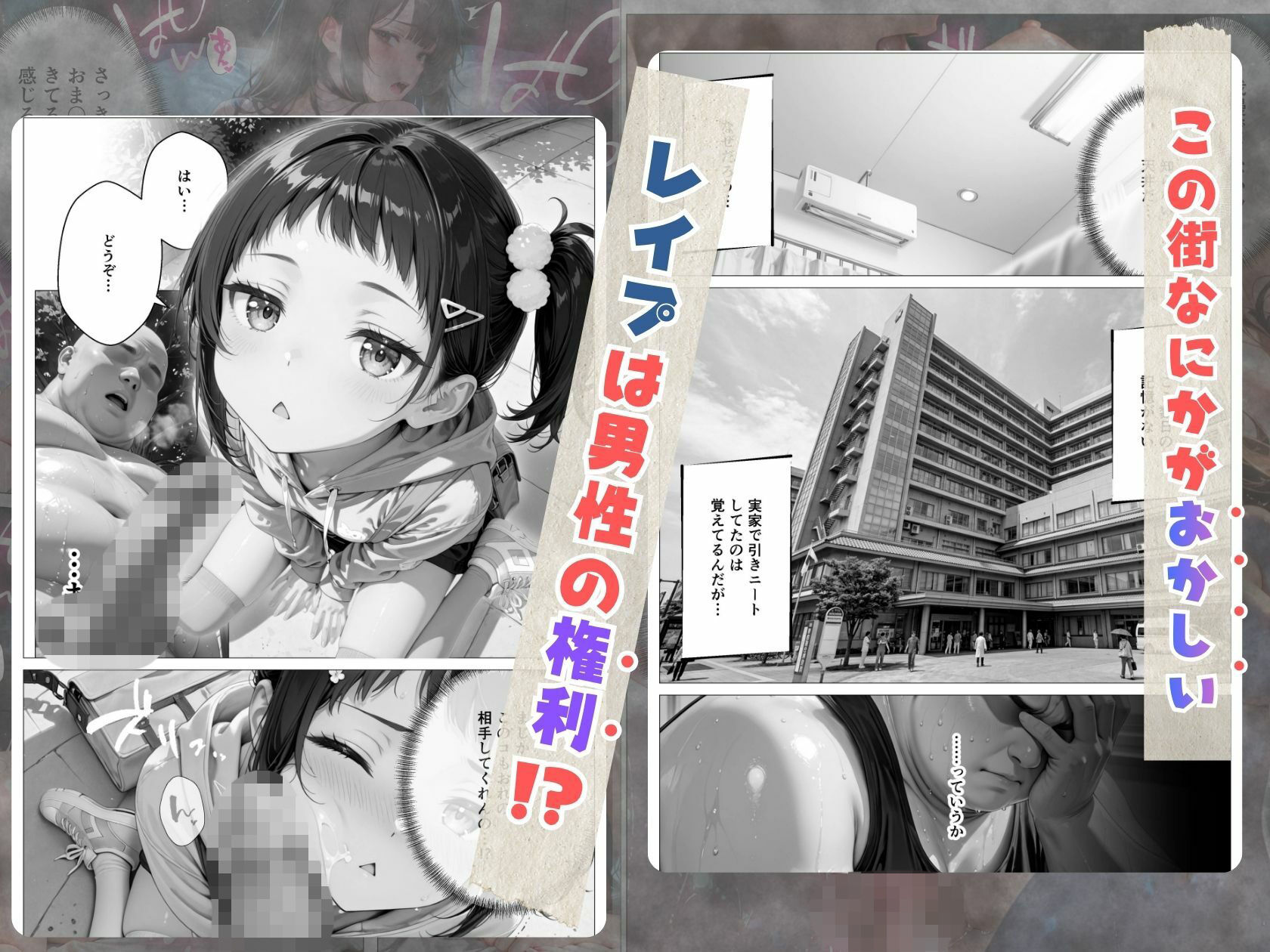 【総集編】精子至上主義 〜いかなる非同意性行為も正当化される街〜｜オナット製造 サンプル画像 2