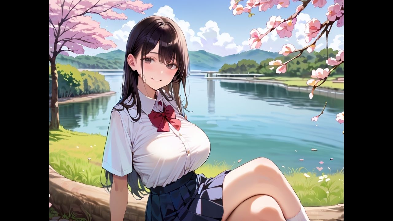 爆乳●K中出し修学旅行！〜春の野外H編〜｜明日の天気はマジ卍 サンプル画像 2