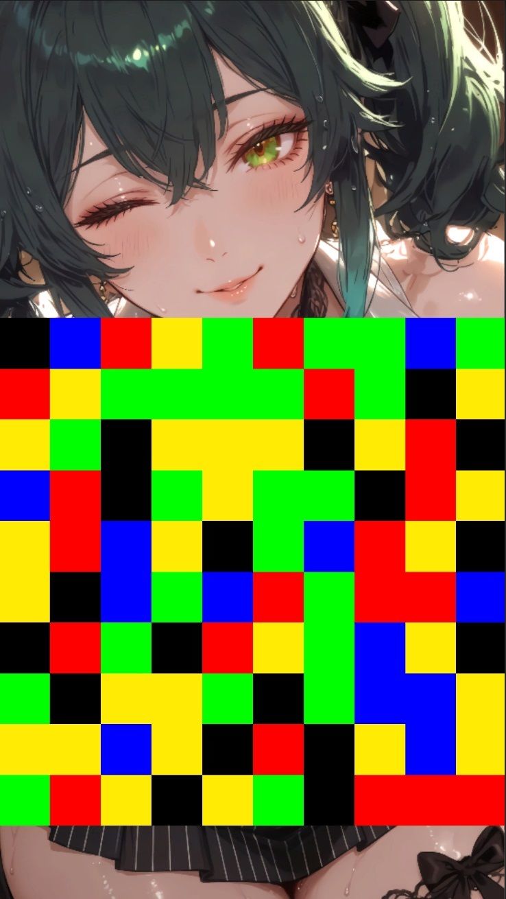 もざ消し! パート3 〜モザイク風ブロックをなぞって消す爽快パズルゲーム〜 サンプル画像 4