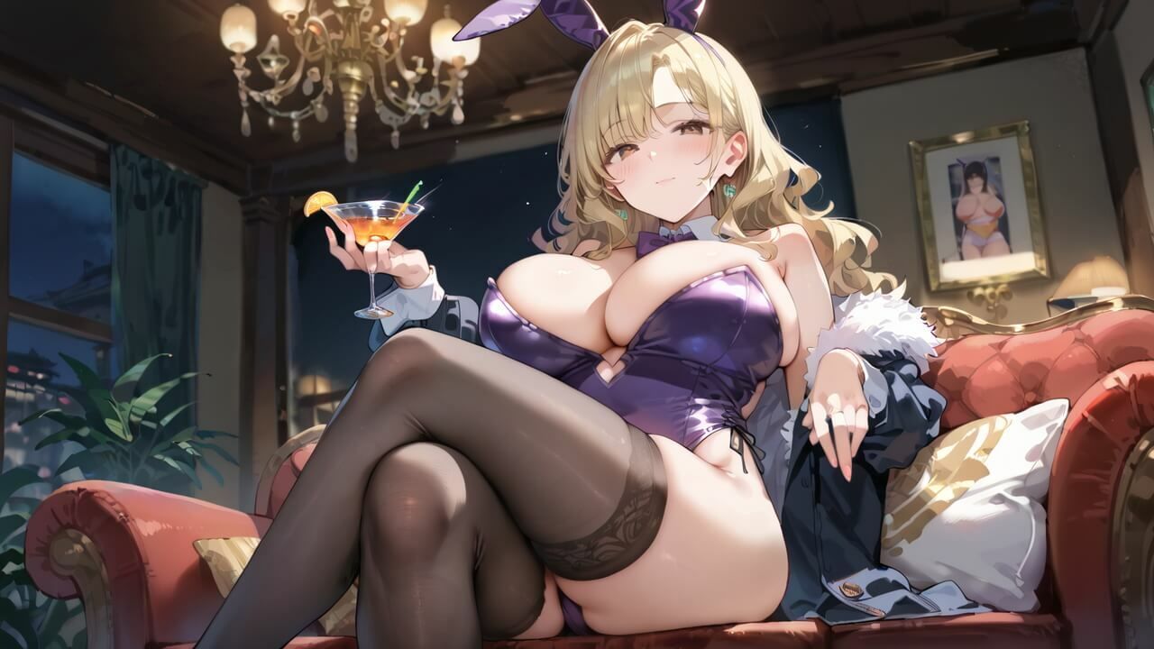 ウサギ愛好家が集まる秘密のバー★ルナちゃんの誘惑がとまらない! サンプル画像 5