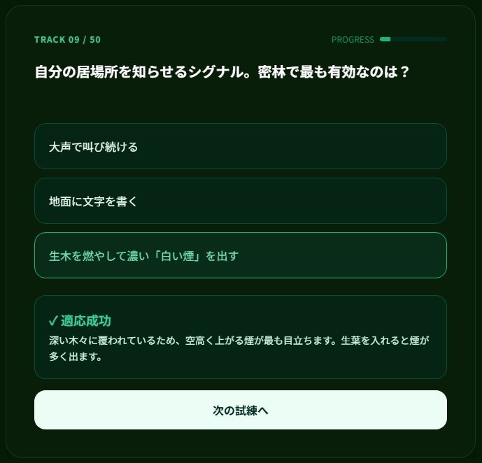 極限サバイバル検定5種セット 〜あなたは本当に生き残れるか?〜|小さな学び舎 サンプル画像 4