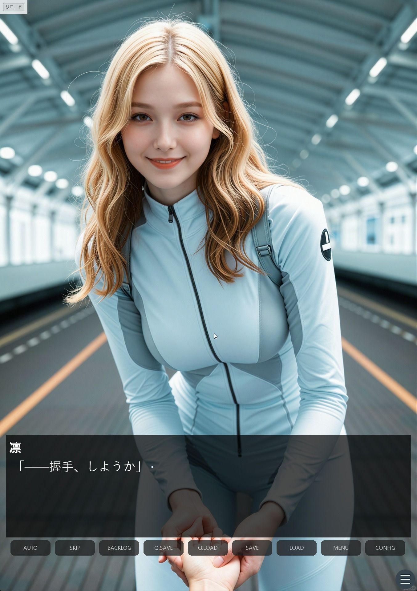 戦隊ヒロイン触手調教 〜黒霧村・堕ちない女ほど高く売れる〜＜ノベルゲーム＞（実写系）｜AIART REINA サンプル画像 2