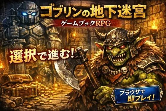 ゴブリンの地下迷宮 〜ブラウザで遊ぶ本格ゲームブックRPG〜｜小さな学び舎