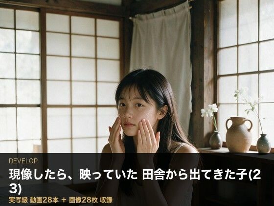 ＜実写級＞現像したら映っていた・田舎から出てきた子（23）の一人暮らし 28本｜ビンビン魔法陣