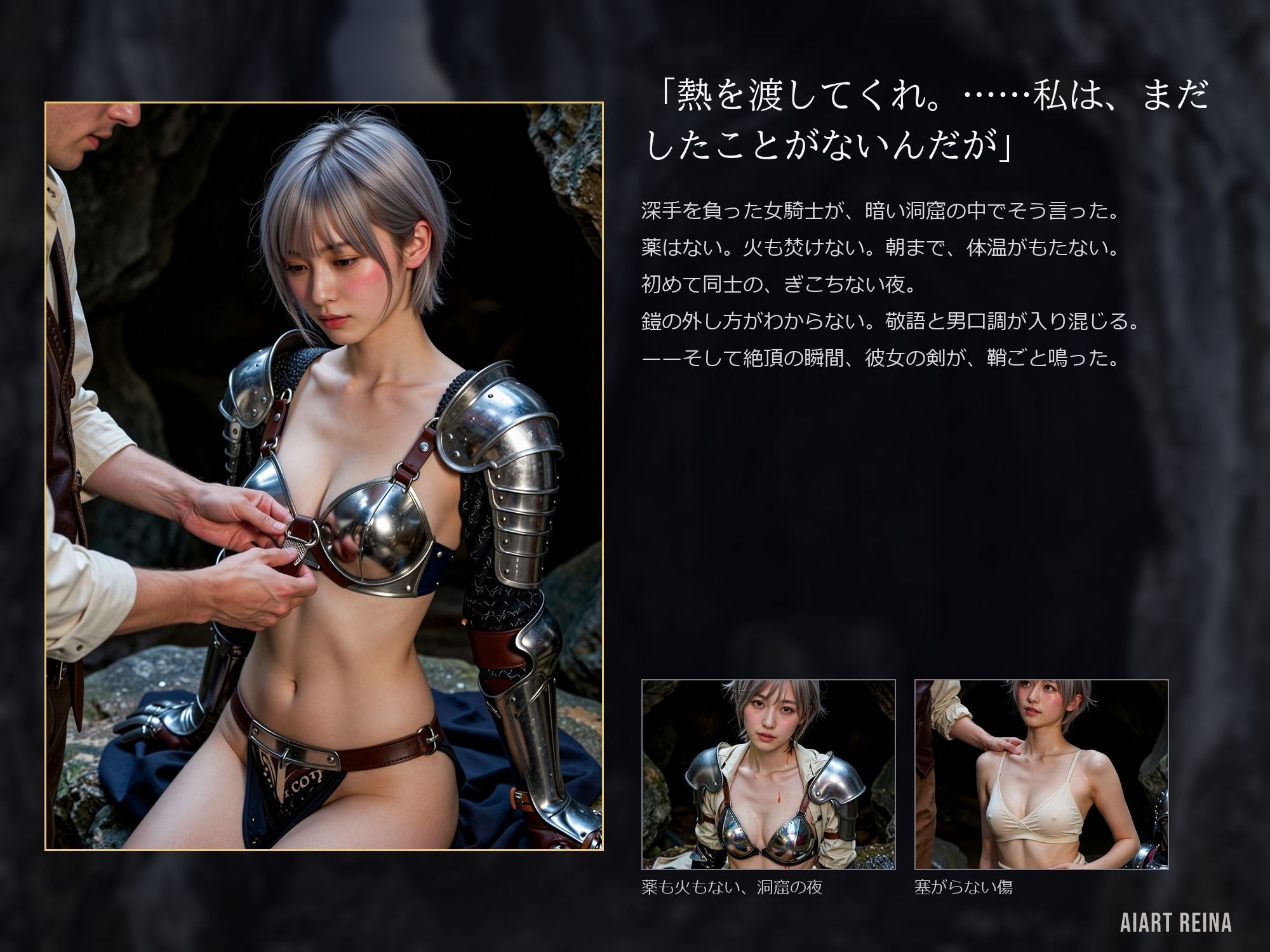 史上最弱の召喚者 〜絶頂させるほど強くなる異世界ハーレム〜 第一話<ノベルゲーム>(実写系)|AIART REINA サンプル画像 3