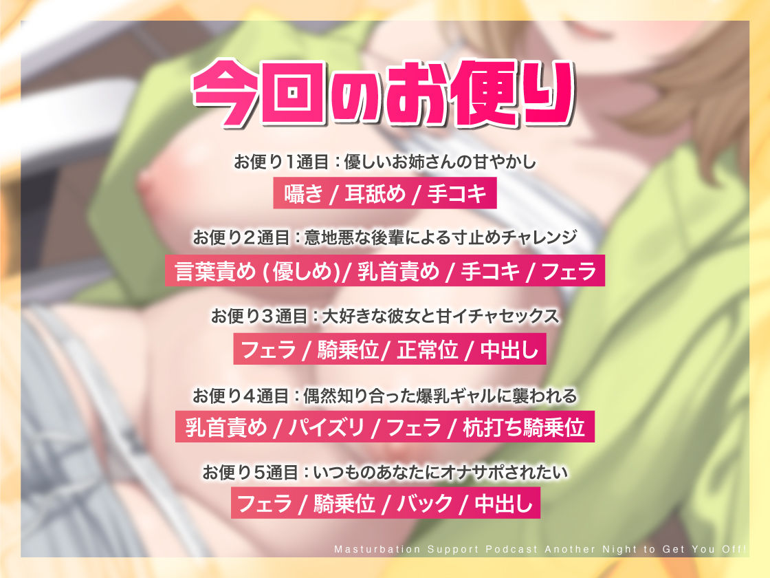 オナサポポッドキャスト〜変幻自在のシコらせラジオ〜今夜もシコらせNight!〜 サンプル画像 4