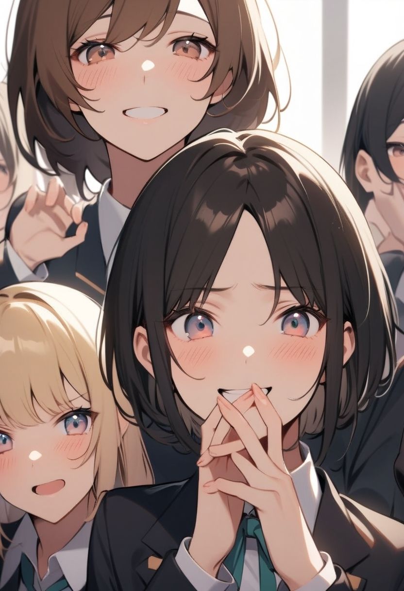 いじめっ娘倶楽部のSPHボイス 同じクラスの女子全員が見ている前でヤンキー女子に虐められて裸にされる軟弱M男君 【クラスメイト視点編】 サンプル画像 5