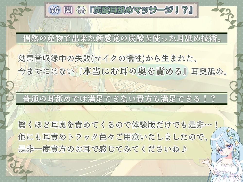 心が疲れた貴方に贈る。 究極の甘やかしエルフママが身も心も治してくれる湯治宿 【新開発炭酸耳奥舐めと機材4種使用の拘りの音】 サンプル画像 3