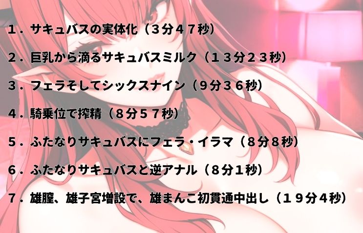 ふたなりサキュバスと新たな快楽の世界へ〜赤サキュバス編〜雄膣増設で犯●れまくる! サンプル画像 4