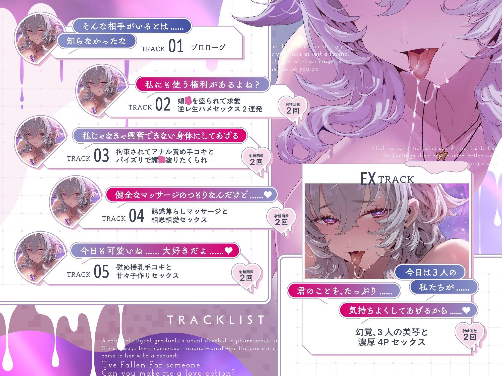 溺愛研究者 あなたのことが大好きすぎるダウナーお姉さんに媚◯を盛られて...... サンプル画像 3