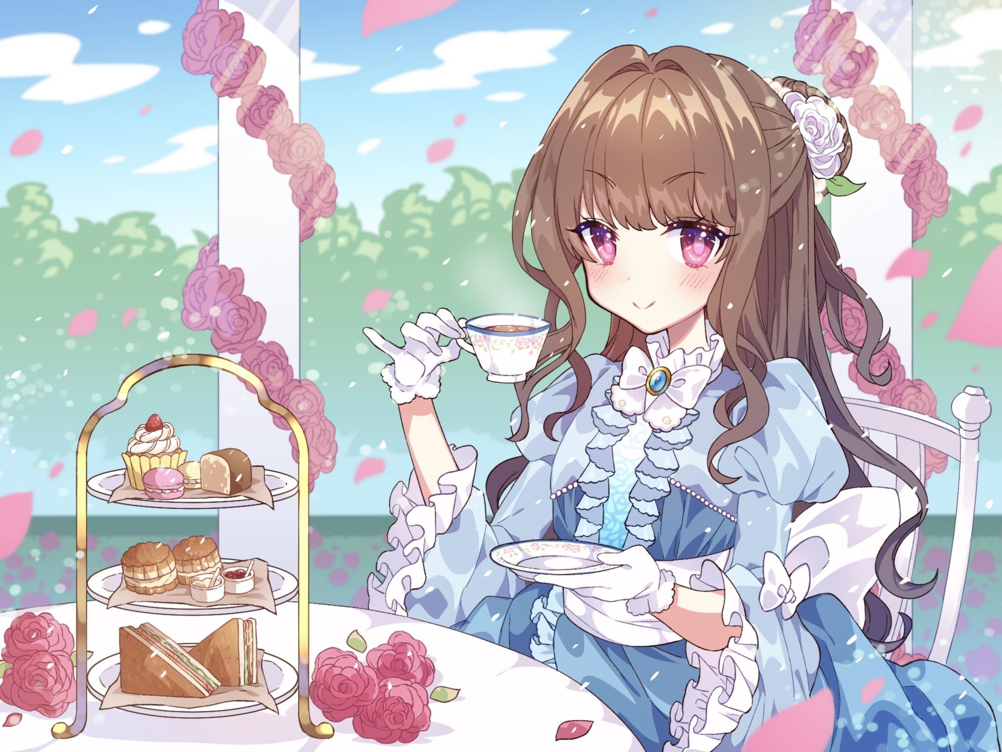 【おしがま/放尿】おしっこお漏らしお嬢様【オホ声】|ありがた屋 サンプル画像 2