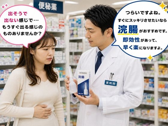 薬局で便秘相談したら浣腸をオススメされてします女子 1｜BCS