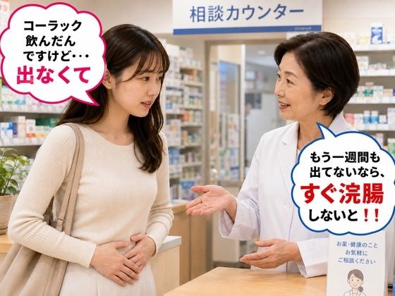 薬局で便秘相談したら浣腸をオススメされてします女子 3｜BCS
