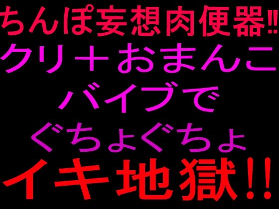 ちんぽ妄想肉便器！！クリ＋おまんこバイブでぐちょぐちょイキ地獄！！｜絶頂ひとりオナ子