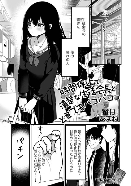 時間停止で清楚な生徒会長とどこでもパコパコ｜蜜月あまね