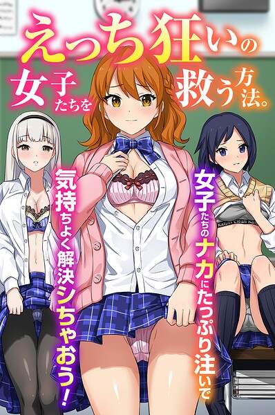えっち狂いの女子たちを救う方法。女子たちのナカにたっぷり注いで気持ちよく解決シちゃおう!(フルカラーコミック)｜Soch@