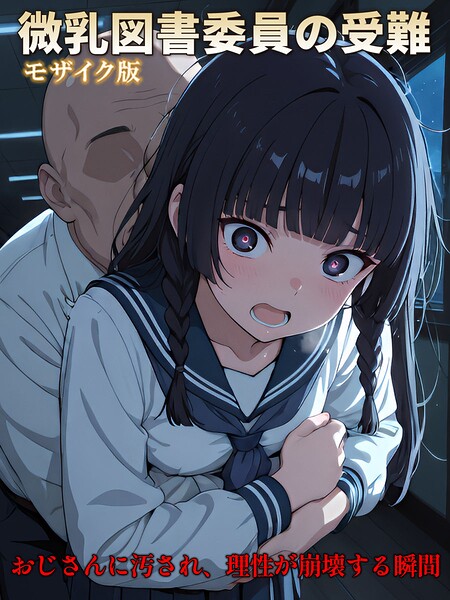 【CG】微乳図書委員の受難 おじさんに汚され、理性が崩壊する瞬間 モザイク版｜万工房